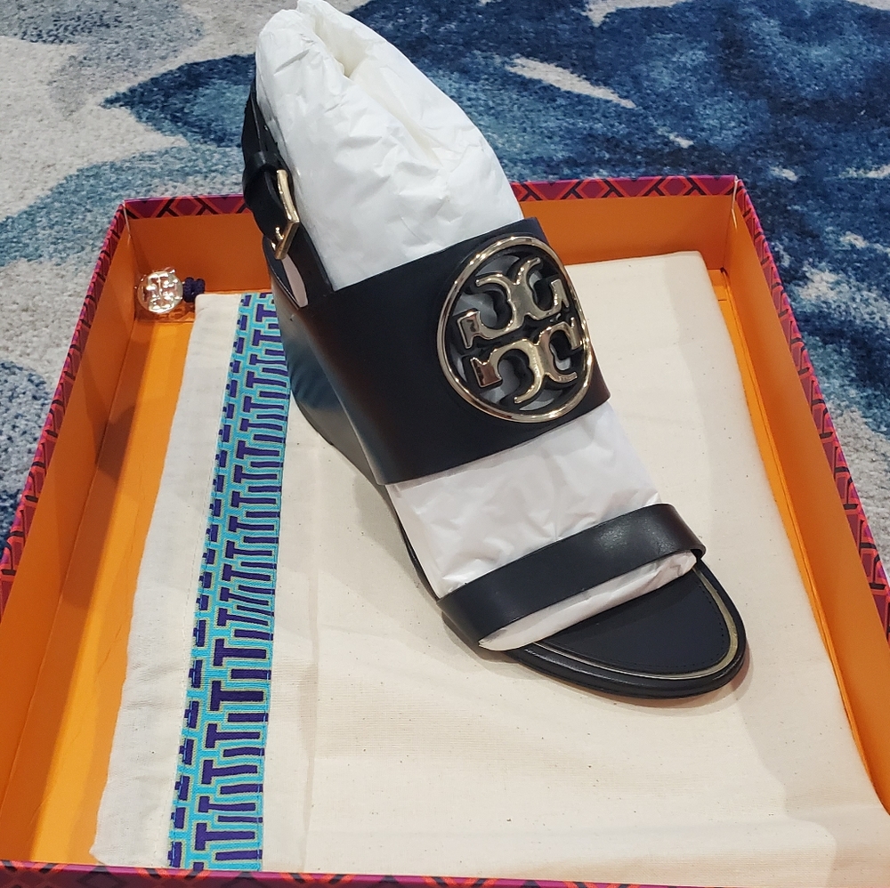 Tory Burch Metal Miller Wedge